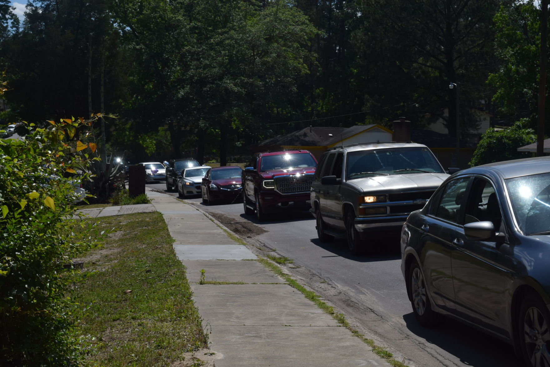 Long parade of Cars